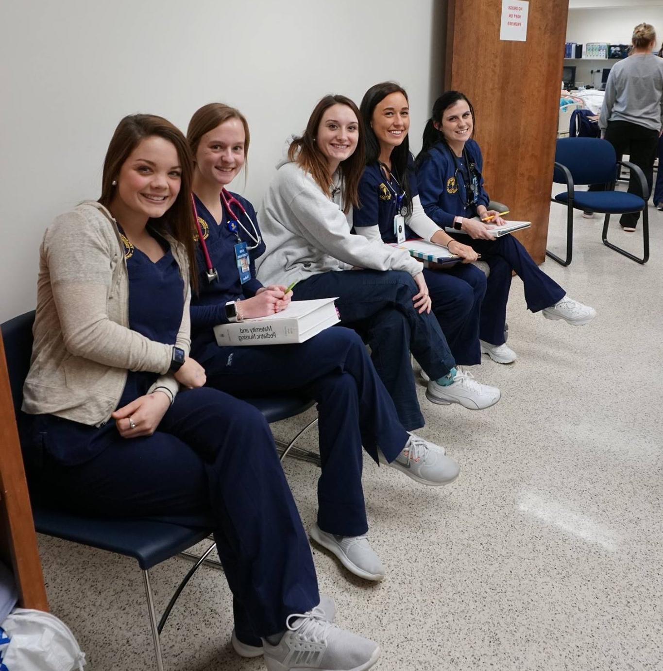 nursing-students-sitting